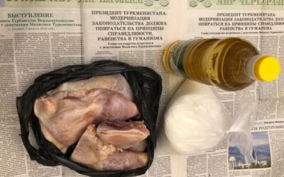В Туркменабаде начали развозить продуктовые пайки по дворам