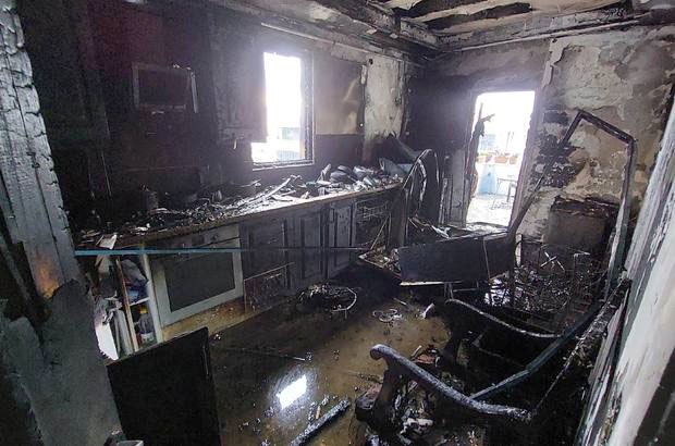Последствия пожара на даче Рината Зайнуллина