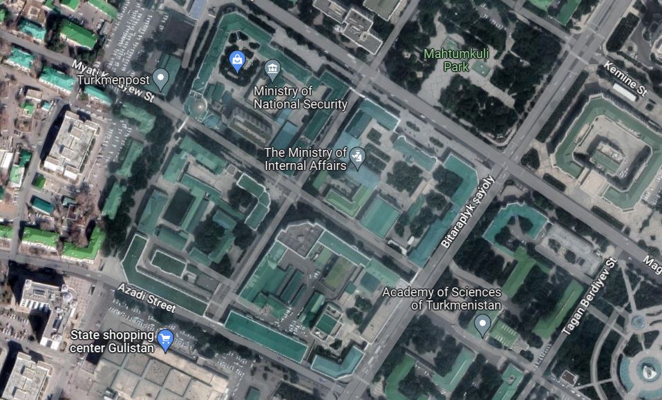Комплекс зданий МВД и МНБ Туркменистана в Ашхабаде