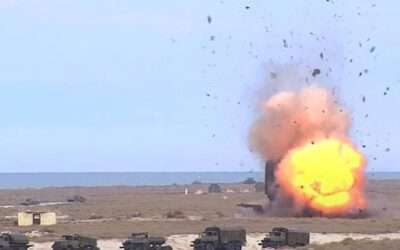 Военные в Марыйском велаяте утилизируют старые бомбы. Население о взрывах не предупреждали